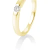 Solitärringe Gelbgold | Ringe*Breuning 41/82129-0 Ring Brillant 0,10 ct W-si 14 kt Gelbgold