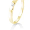 Solitärringe Gelbgold | Ringe*Breuning 41/85769-0 Ring Brillant 0,05 ct W-si 14 kt Gelbgold