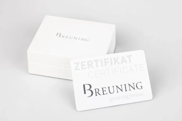 Solitärringe Weißgold | Ringe*Breuning 41/85127-9 Ring Brillant 0,10 ct W-si 14 kt Weissgold
