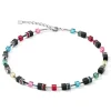 Halsketten*Coeur de Lion 4018/10-1581 Halskette Damen Swarovski® Onyx Multicolor Pop Art