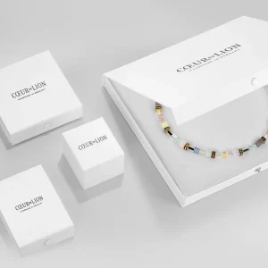 Halsketten*Coeur de Lion 5086/10-1316 Halskette GeoCUBE® Precious Fusion Pearls Schwarz Gold