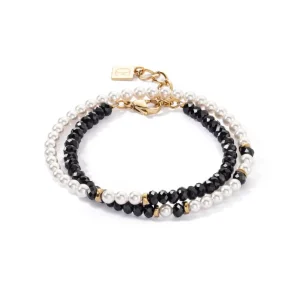 Armbänder & Armreife*Coeur de Lion Armband Damen Princess Pearls Trinity Gold 4311/30-1314