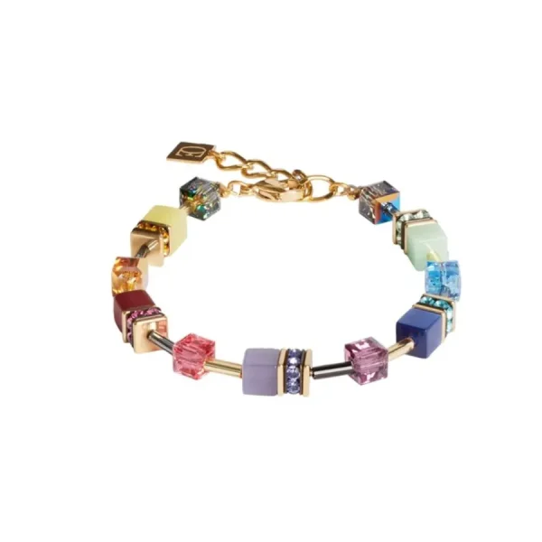 Armbänder & Armreife*Coeur de Lion Armband GeoCube® Iconic Multicolor Gold-Ton 2838/30-1516