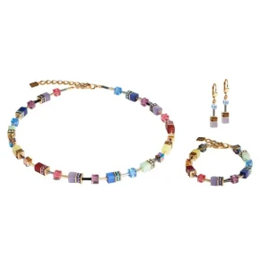 Armbänder & Armreife*Coeur de Lion Armband GeoCube® Iconic Multicolor Gold-Ton 2838/30-1516