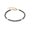 Armbänder & Armreife*Coeur de Lion Armband Little Twinkle Schwarz Gold-Ton 2033/30-1300