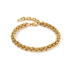 Armbänder | Armbänder & Armreife*Coeur de Lion Armband Unisex Mesh Chain Edelstahl Goldton 0800/30-1600