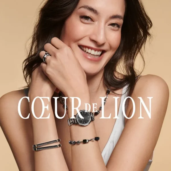 Ohrschmuck*Coeur de Lion Ohrringe Mini Cubes & Chain Blau-Silber 5076/21-0717