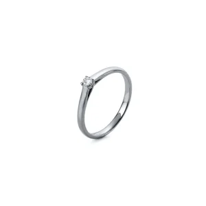 Ringe | Ringe*Diamond Group 1A439W450 Ring Brillant 0,10 ct TW-si 14 kt Weissgold Gr. 50