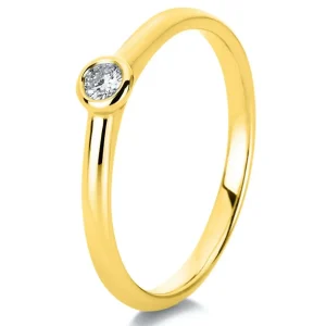 Ringe | Ringe*Diamond Group 1C531G4 Ring Damen Brillant 0,20 ct 14 kt GG Gr. 54