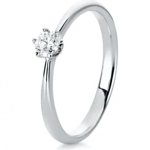 Ringe | Ringe*Diamond Group 1C480W456 Ring Brillant 0,20 ct TW-si 14 kt Weissgold Gr. 56