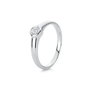 Ringe | Ringe*Diamond Group 1C512W454 Ring Damen Brillant 0,25 ct TW-si 14 kt Weissgold Gr. 54