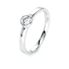 Ringe | Ringe*Diamond Group 1J133W454 Ring Damen Brillant 0,25 ct TW-si 14 kt Weissgold Gr. 54