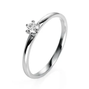 Ringe | Ringe*Diamond Group 1O322W454 Ring 6-er Krappe Brillant 0,15 ct 14 kt WG Gr. 54