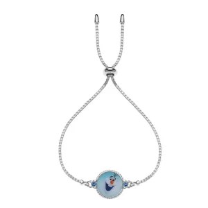 Kinderschmuck | Armbänder & Armreife*Disney BS00005SRJL.CS Armband Damen Mädchen Frozen Olaf Blau Silber 17 cm