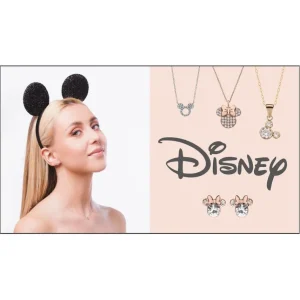 Kinderschmuck | Anhänger*Disney CG00008GJL-0.CS Ketten-Anhänger Princess Herz Krone Saphir 375/- Gelbgold