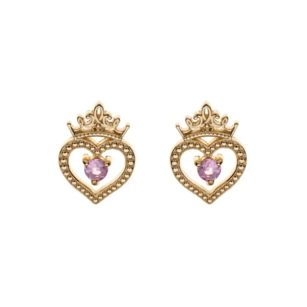 Ohrschmuck | Kinderschmuck*Disney EG0009GJL.CS Ohrringe Damen Mädchen Princess Herz Krone 375/- Gelbgold