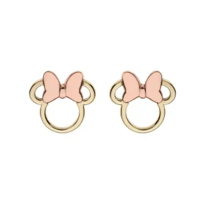 Ohrschmuck | Kinderschmuck*Disney EG00007TL.CS Ohrringe Damen Minnie Maus Schleife Oktober 375/- Gelbgold