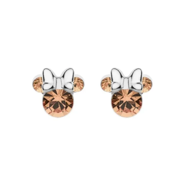 Ohrschmuck | Kinderschmuck*Disney ES00028SJUNL.CS Ohrstecker Klein Mädchen Minnie Mouse Rosa Juni Silber