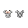 Ohrschmuck | Kinderschmuck*Disney ES00015TZWL.CS Ohrstecker Damen Minnie Mickey Maus Schleife Weiss Silber