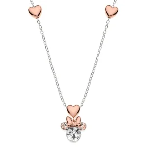 Kinderschmuck | Halsketten*Disney NS00016TRWL-157.CS Halskette Anhänger Damen Minnie Mouse Herz Silber Rosé