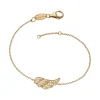 Armbänder & Armreife* Engelsrufer ERB-LILWING-ZI-G Armband Flügel Gold Plated 17,5 cm