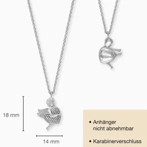 Halsketten*Engelsrufer ERN-ANGEL-HEART Kette Anhänger Damen Schutzengel Silber