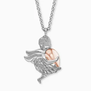 Halsketten*Engelsrufer ERN-ANGEL-HW-BIR Kette Anhänger Schutzengel Silber Rosé