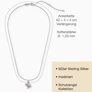 Halsketten*Engelsrufer ERN-ANGEL-HW-BIR Kette Anhänger Schutzengel Silber Rosé