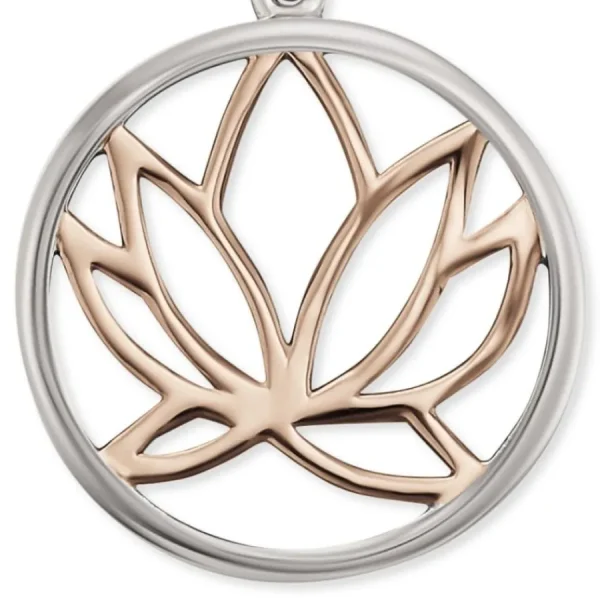 Halsketten*Engelsrufer ERN-LILLOTUS-BI Kette mit Anhänger Lotus Silber Rosé