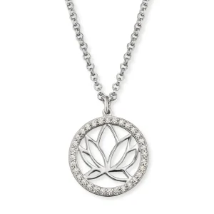 Halsketten*Engelsrufer ERN-LOTUS-ZI Kette mit Anhänger Damen Lotus Zirkonia Silber