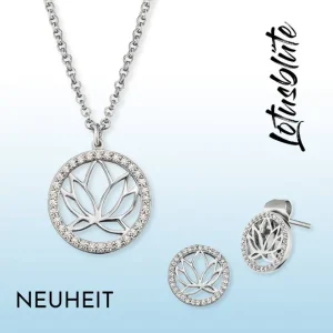 Halsketten*Engelsrufer ERN-LOTUS-ZI Kette mit Anhänger Damen Lotus Zirkonia Silber