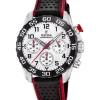 Herren Uhren Chronograph*Festina F20458/1 Herren-Uhr Junior Chronograph Quarz mit Leder-Armband