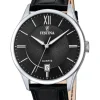 Herren Designer Uhren* Festina Festina F20426/3 Herren-Uhr Klassik Analog Quarz mit Leder-Band