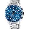 Herren Uhren Chronograph*Festina F20560/3 Herren-Uhr Timeless Chronograph Quarz mit Edelstahl-Armband