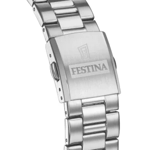 Herren Designer Uhren*Festina Herren-Uhr Klassik Analog Quarz Edelstahl-Armband F20552/2