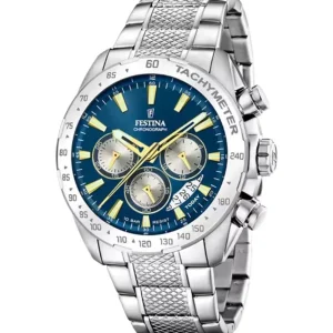 Herren Uhren Chronograph*Festina Herren-Uhr Timeless Chronograph Edelstahl-Armband F20668/5