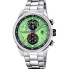 Herren Uhren Chronograph*Festina Herren-Uhr Timeless Chronograph Grün Edelstahl-Band F20694/3