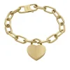 Armbänder & Armreife*Fossil Armband Harlow Linear Texture Heart Edelstahl Goldton JF04658710