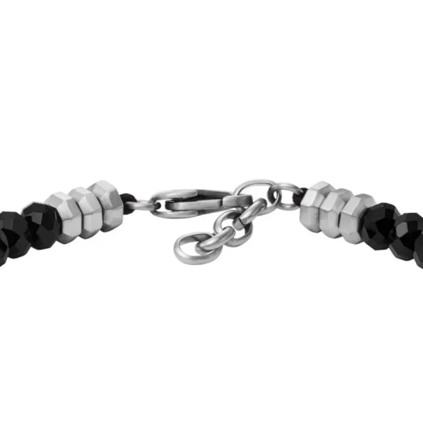 Armbänder*Fossil Armband Herren All Stacked Up Beads Achat Edelstahl JF04602040