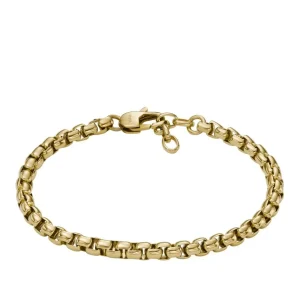 Armbänder | Armbänder & Armreife*Fossil Armband Unisex Ellis Core Chains Edelstahl Gold-Ton JF04561710