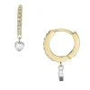 Ohrschmuck*Fossil Creolen Sadie Tokens Of Affection Edelstahl Gold-Ton JF04358998