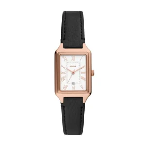 Damen Designer Uhren*Fossil ES5310 Damen-Uhr Raquel Analog Quarz mit Leder-Armband Roségold