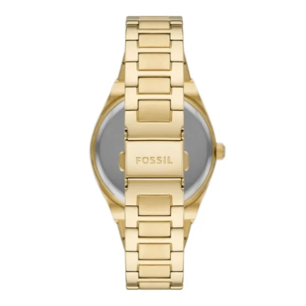 Damen Designer Uhren*Fossil ES5262 Damen-Uhr Scarlette Analog Quarz mit Edelstahl-Armband Ø 38 mm Gold