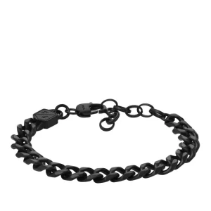 Armbänder*Fossil Gliederarmband Herren Bold Chains Schwarz Edelstahl JF04634001