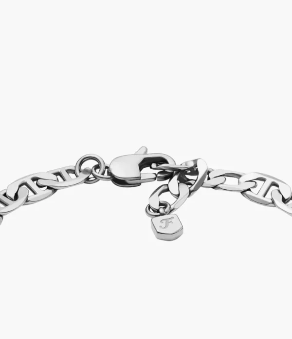 Armbänder*Fossil Gliederarmband Herren Heritage Anchor Chains Edelstahl JA7239040