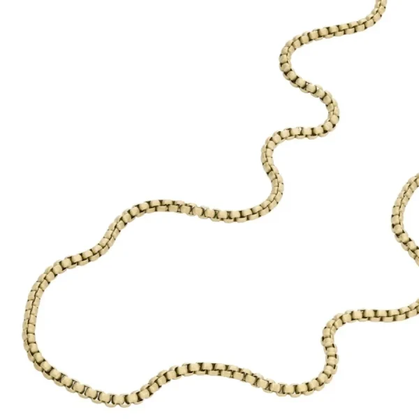 Halsketten | Halsketten*Fossil Halskette Unisex Ellis Core Chains Edelstahl Goldton JF04504710