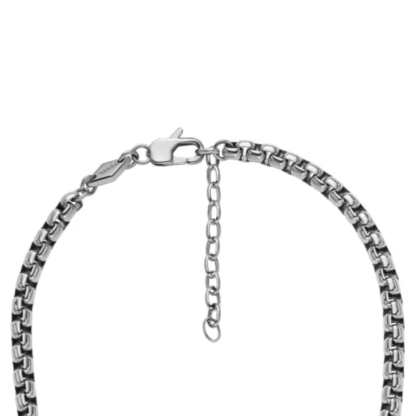 Halsketten | Halsketten*Fossil Halskette Unisex Ellis Core Chains Glanz Edelstahl JF04576040