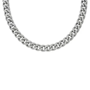 Halsketten | Halsketten*Fossil Halskette Unisex Linear Texture Chain Edelstahl JF04696040