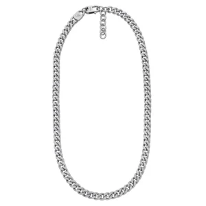 Halsketten | Halsketten*Fossil Halskette Unisex Linear Texture Chain Edelstahl JF04696040