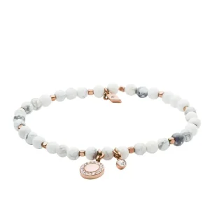 Armbänder & Armreife*Fossil JA6934791 Armband Damen Georgia Howlith Weiß Roségold-Ton